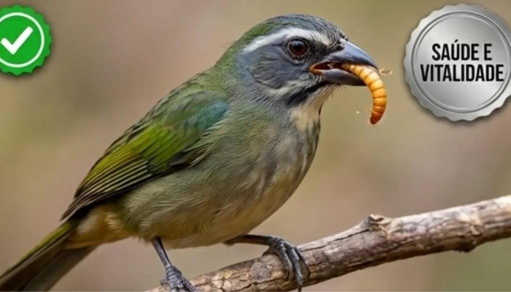 Trinca ferro comendo tenebrios